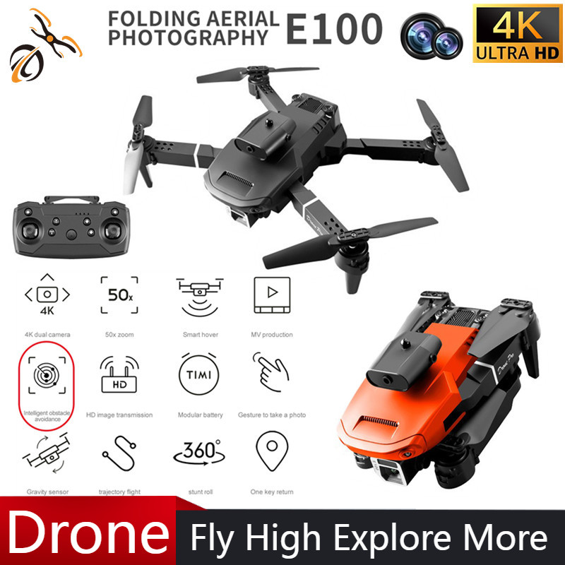 Drone Gimbal 2 Axis - Mini E100 Four-sided Obstacle Avoidance Drone