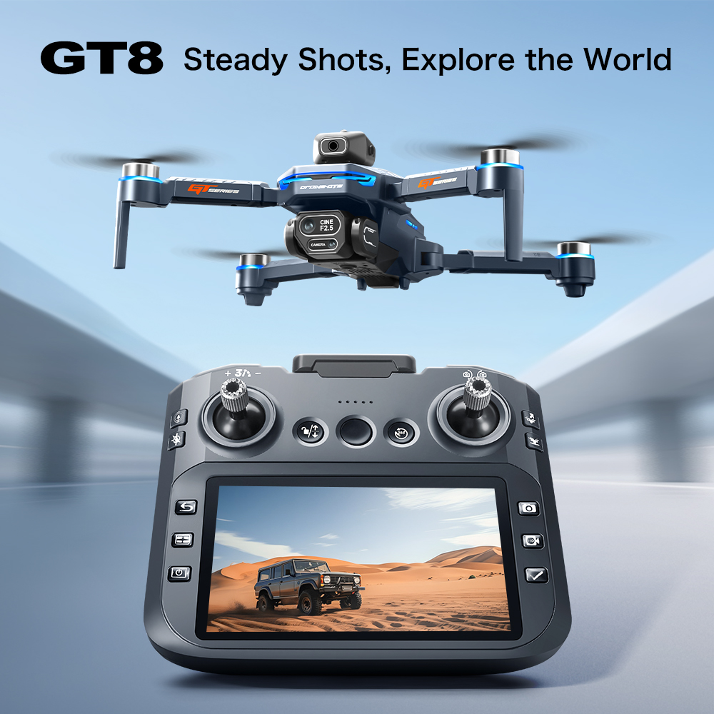 Drone Gimbal Brushless - GT8 Obstacle Avoidance Aerial Drone –