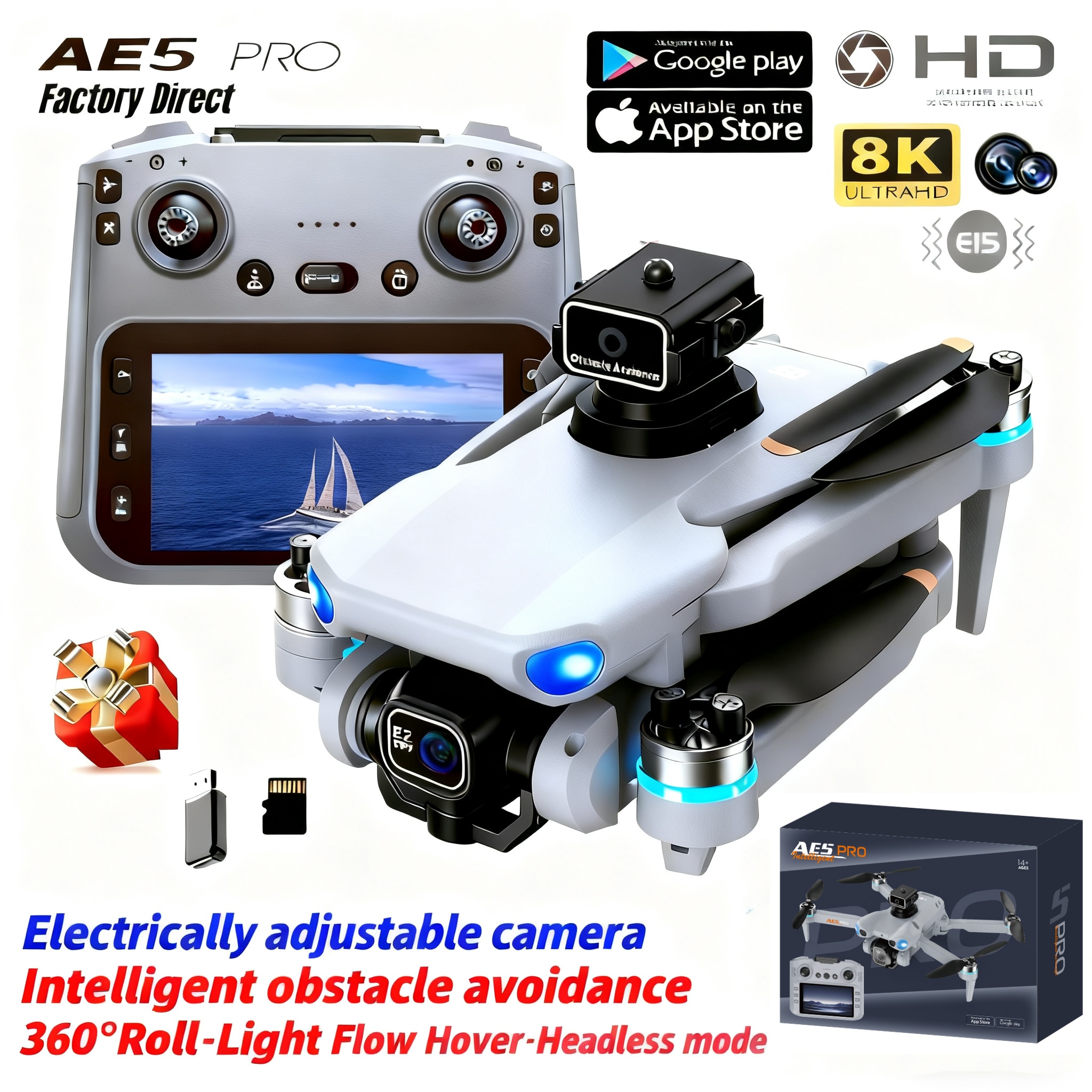 2026 New AE5 Pro Drone 8K HD 4 - Drone Gimbal 2 Axis recensione e prezzo