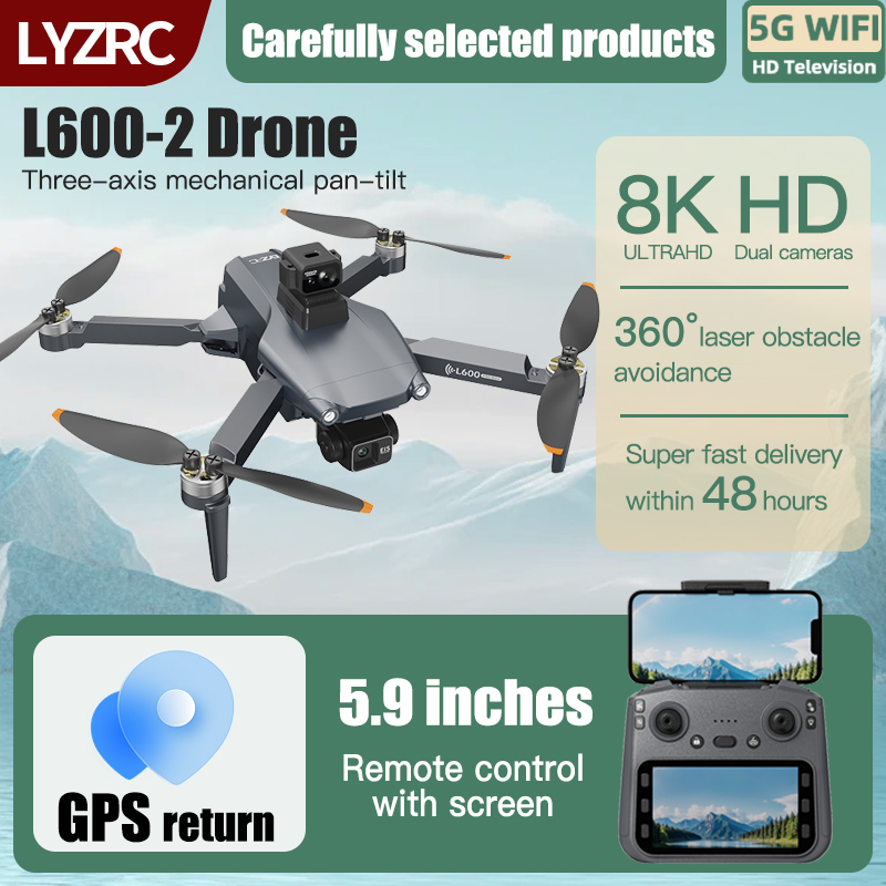 LYZRC L600-2 MAX GPS Drone 3-A - Drone Gimbal 3 Axis recensione e prezzo